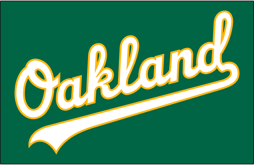 Oakland Athletics 2018-Pres Jersey Logo vinyl decal